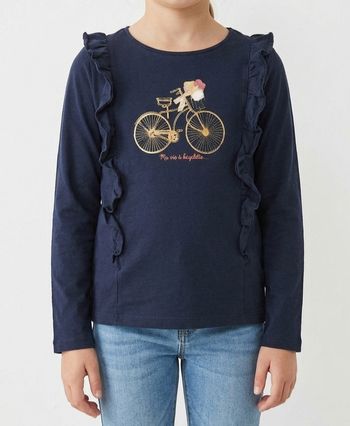 T-shirt manches longues Orchestra - Marine - 8 ans ( 128 cm )