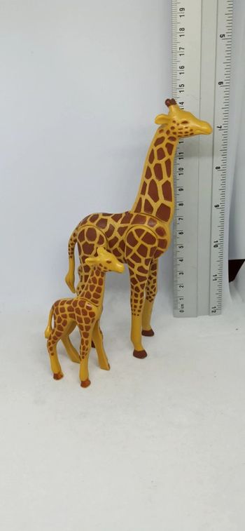 Girafe avec bébé playmobil