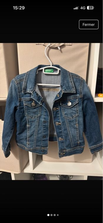 Veste en jean 3/4 ans 