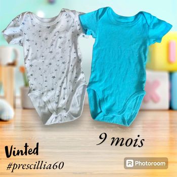 Lot de 2 bodies manches courtes