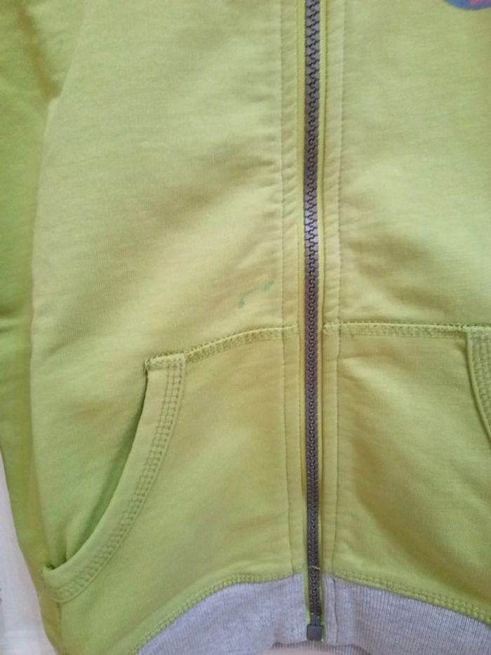 Sweat à capuche vert/gris T.4/5 ans - Tex - photo numéro 7