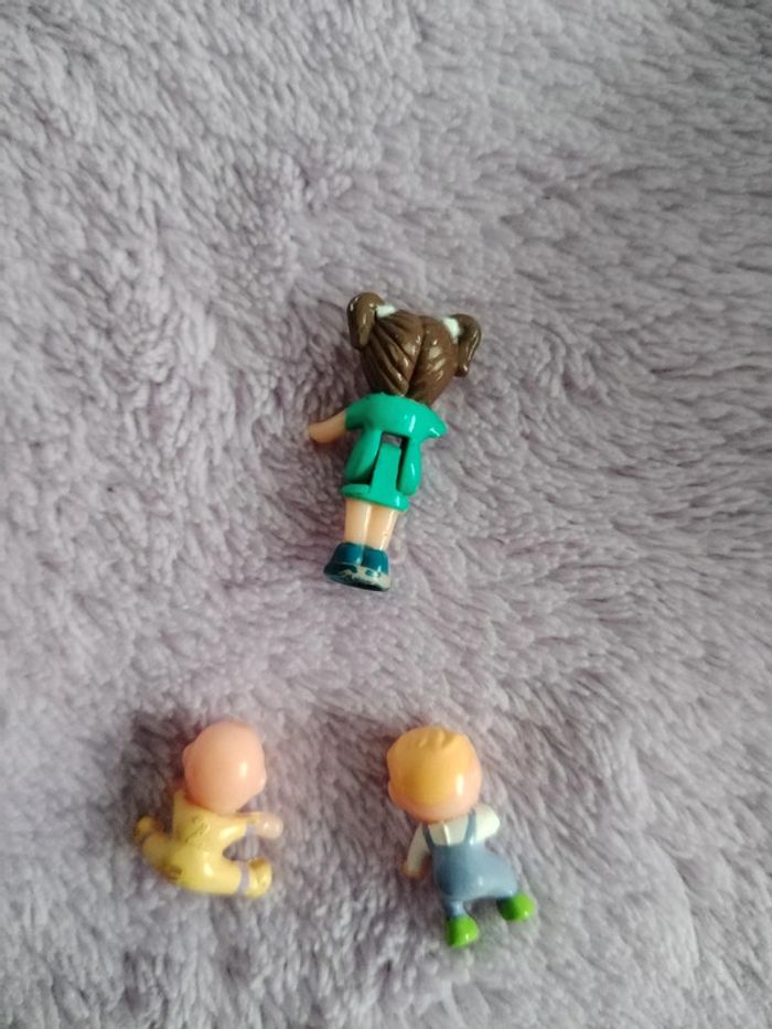 Polly Pocket vintage 1994 crèche boîte cœur jaune ruban rose - photo numéro 12