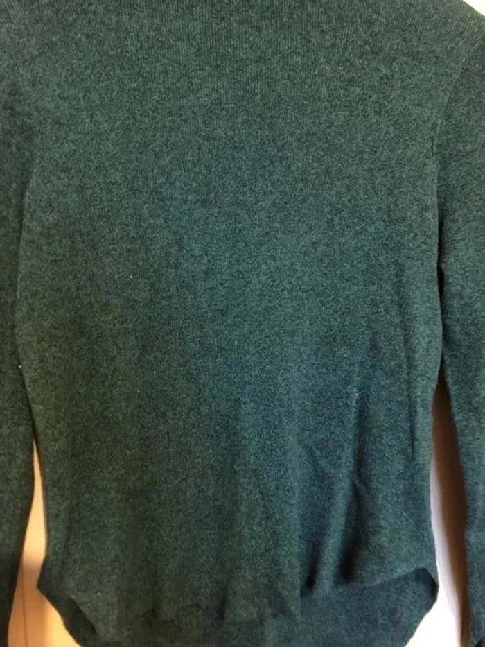 Pull col roulé vert Taille XS Femme - photo numéro 2