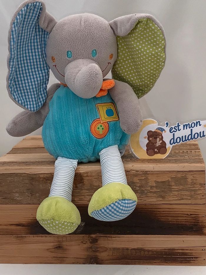 MD05 doudou éléphant mots d’enfants