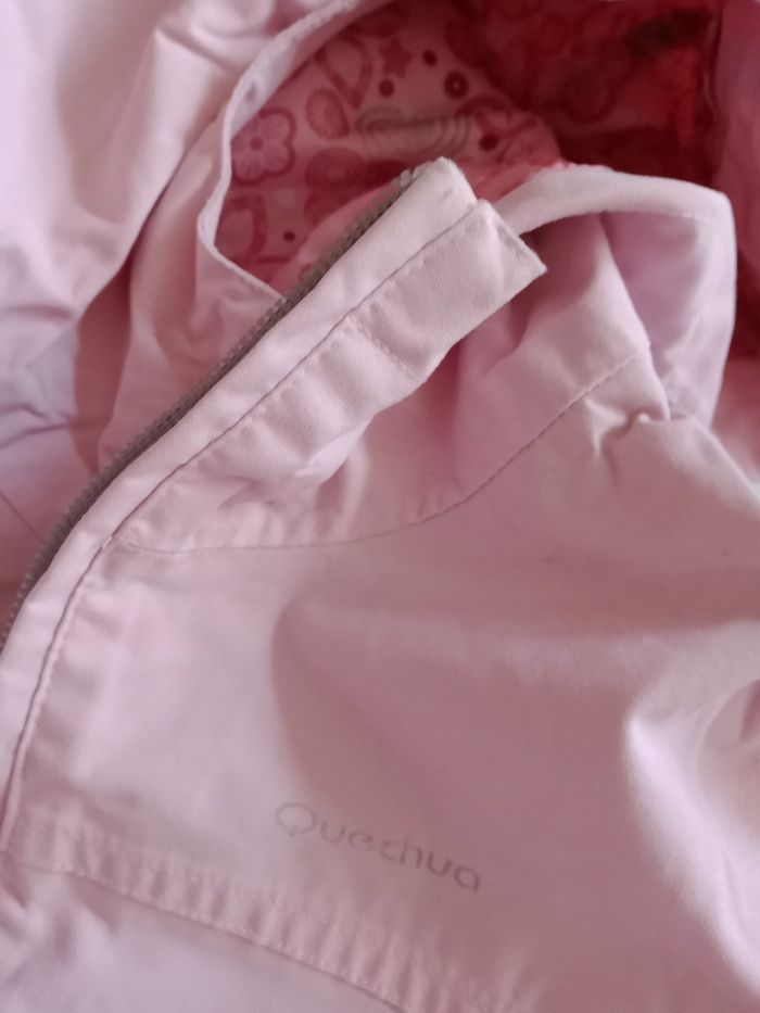 Veste manteau, blouson,imperméable quechua 4 ans rose Decathlon - photo numéro 3