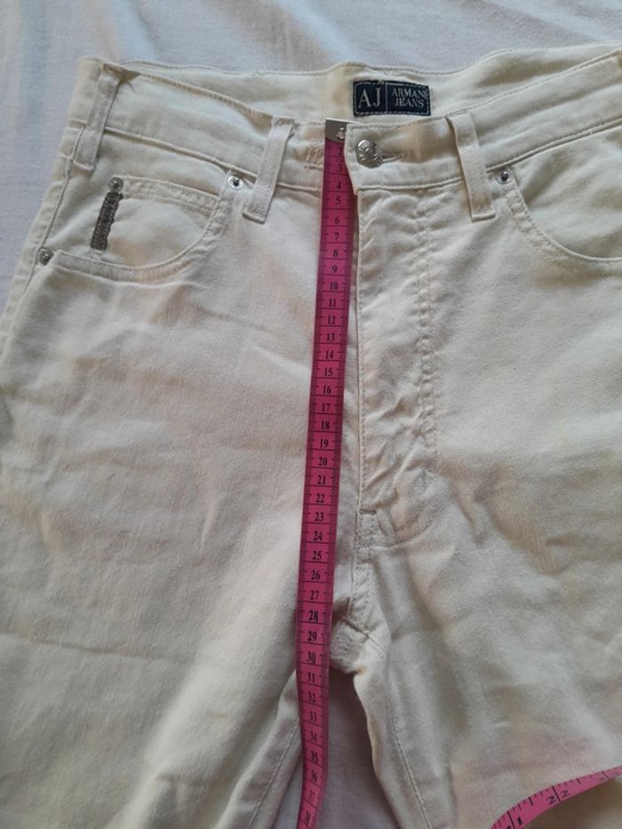 Pantalon lin coton Armani Comfort taille 30 - photo numéro 13