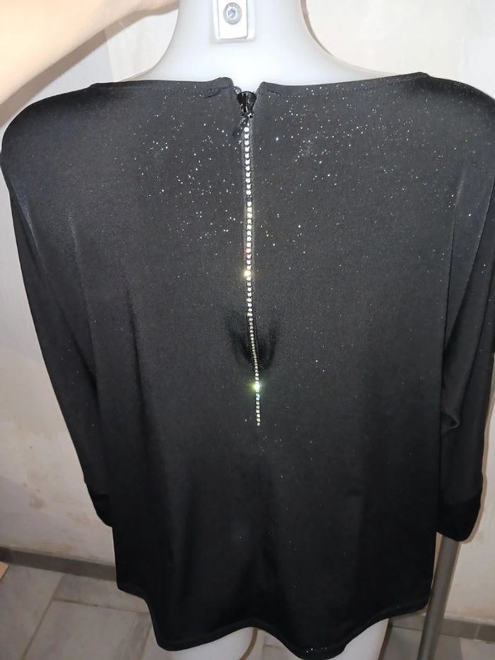 Tee-shirt paillettes T 46/48 - photo numéro 3