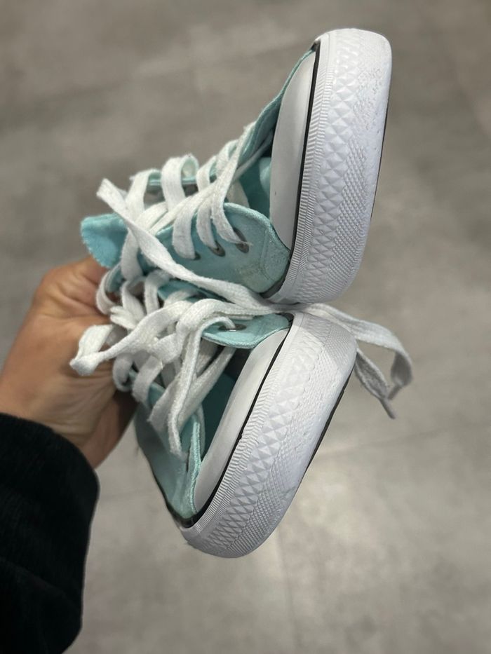 Baskets bleu menthe – taille 37 - photo numéro 2