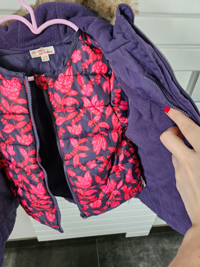 Manteau 2 pièces détachables 3 ans dpam - photo numéro 4