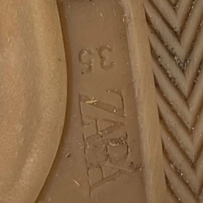 Baskets blanches et grises et cuir et nubuck Zara T35 - photo numéro 5