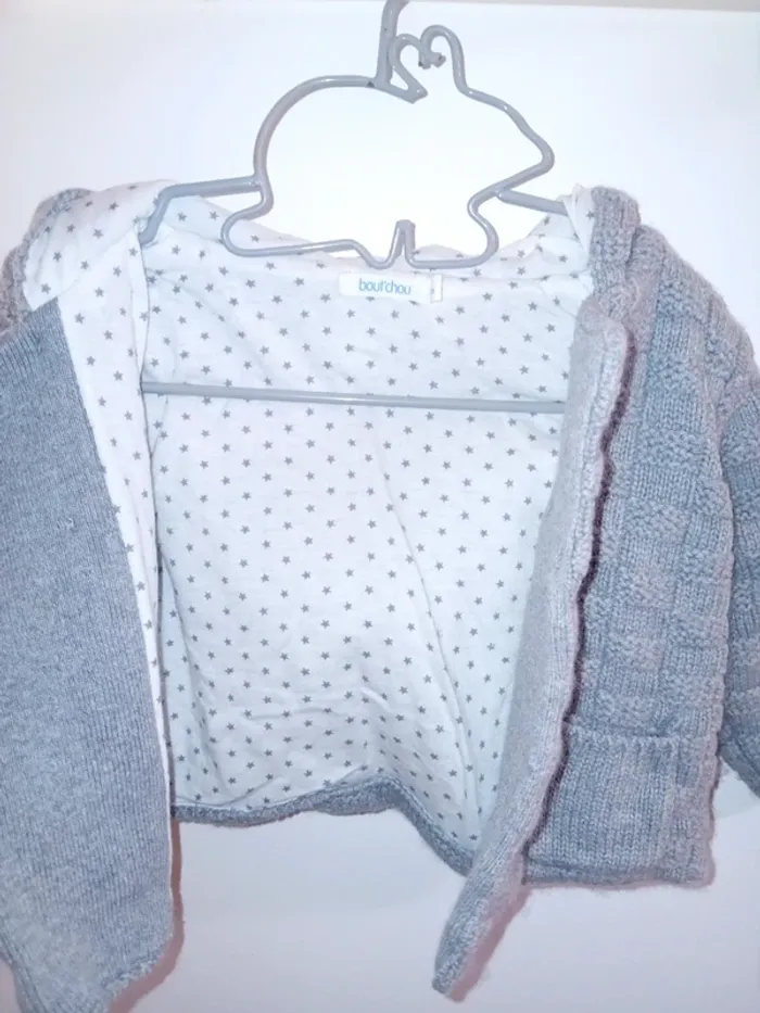 Gilet type paletot en maille - photo numéro 3
