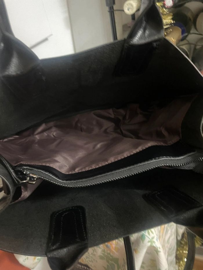 Sac Fourre Vintage noir En Cuir Synthétique - photo numéro 15