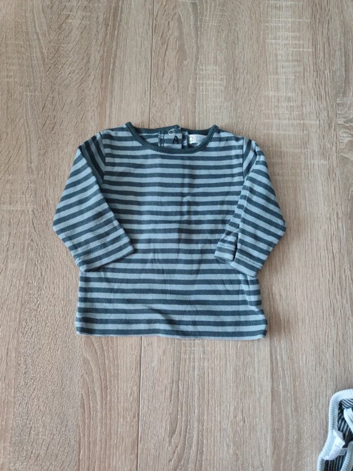 Lot 4 Tee shirt ML Kiabi - photo numéro 5