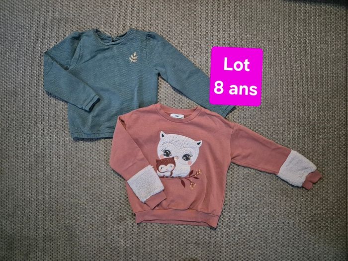 Lot de 2 pulls fille - 8 ans