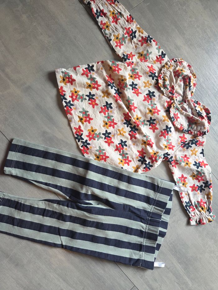 Ensemble 12 mois fille fleurs 🌸 - photo numéro 2