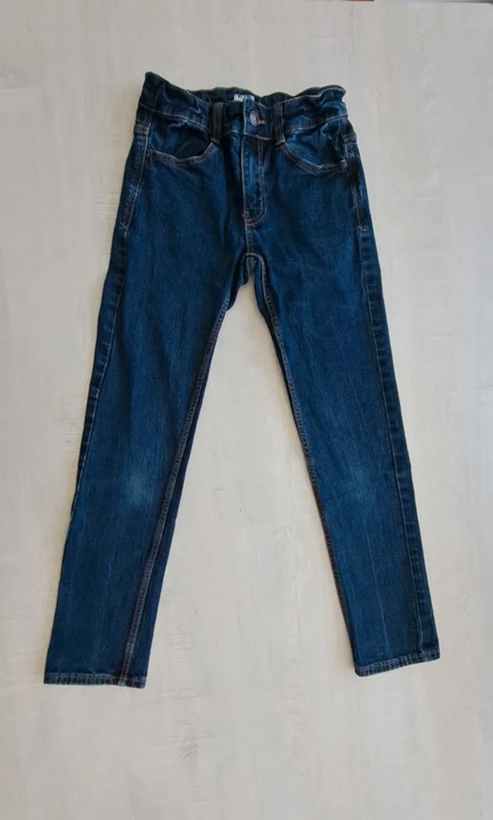 Jeans Kiabi - 10 ans taille 138-143cm - coton - bouton à pression - eco conception - photo numéro 3