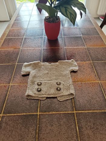 Gilet boutonné tricot