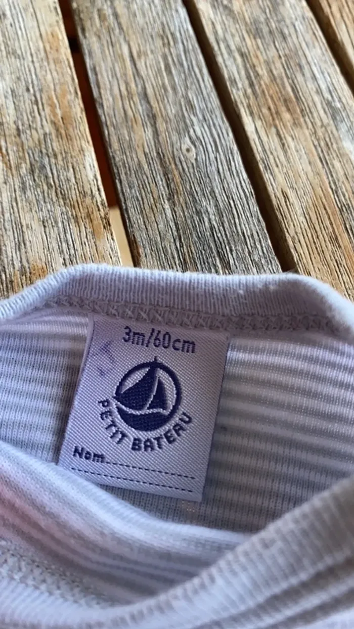 Lot de 4 bodys Petit Bateau - 3 mois - photo numéro 18