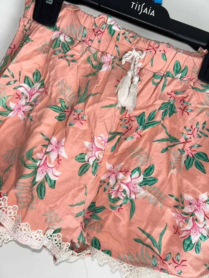 Short orange à motifs florale - 10 ans - Primark - photo numéro 2