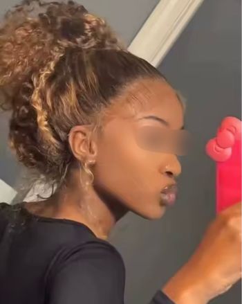 ✨ Perruque 360 HD Lace – Cheveux humains – 28 pouces – Blond miel ombré ✨