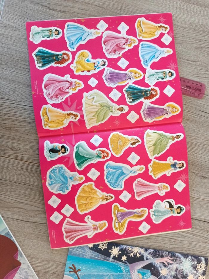 Lot 3 cahiers activités jeux coloriages princesse noël reine des neiges - photo numéro 7