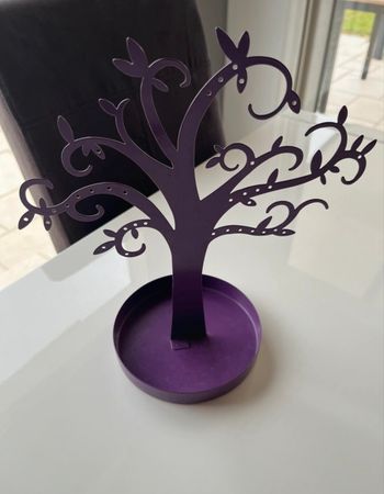 Porte bijoux arbre violet