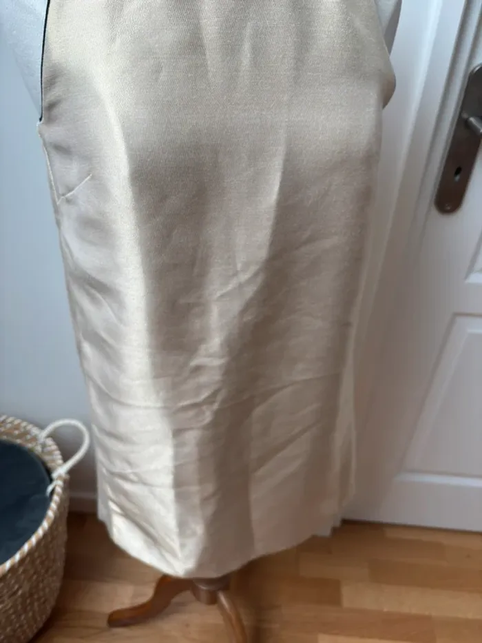 Robe droite dorée irisée - Maje - T40 - photo numéro 6