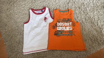 Lot 2 débardeurs garçon T 8 ans