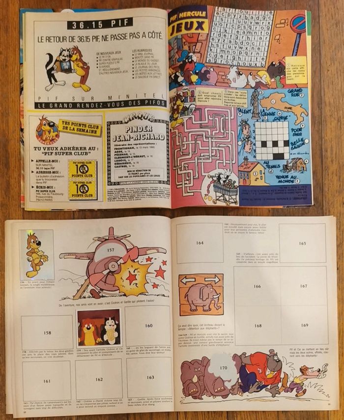 Ancien pif gadget avec album pif et hercule + poster Michael Jackson N°1093 1990 vintage - photo numéro 12