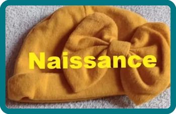 Bonnet  avec  noeud  moutarde  Taille  Naissance
