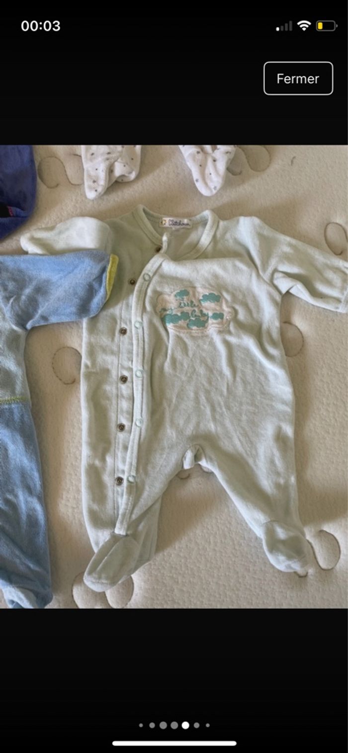 Lot de pyjamas 1 mois - photo numéro 7