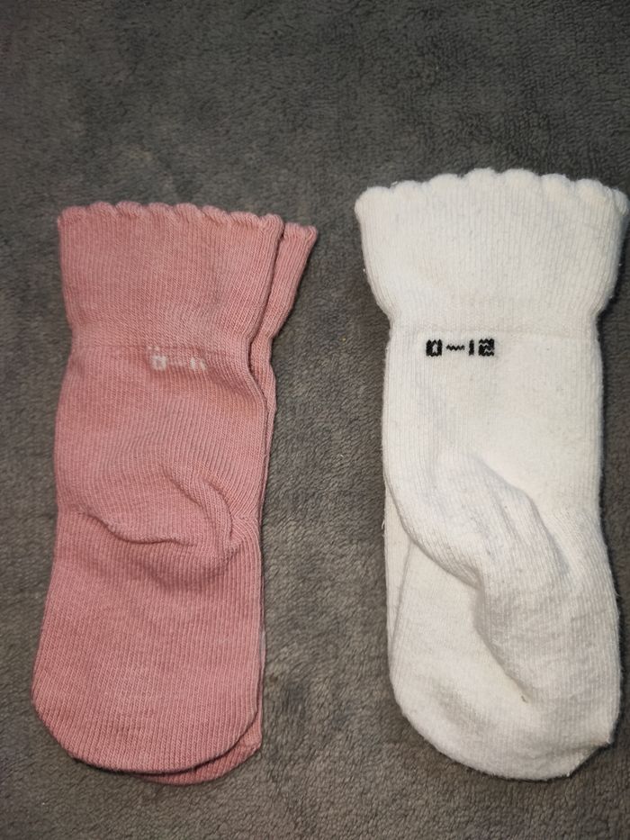 Lot de 2 paires de chaussettes 0/ 12 mois 
" J'aime maman" - photo numéro 2