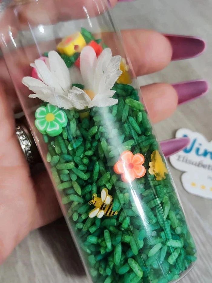 Jeu sensoriel, jouet d’éveil coloré, fleurs et abeilles retour au calme - photo numéro 2