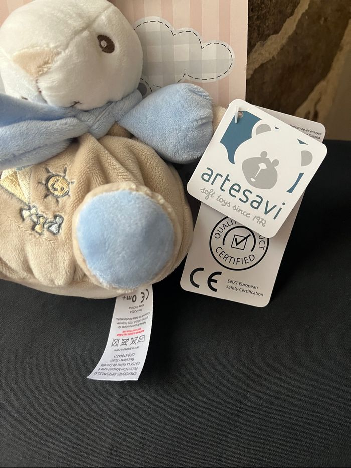 Doudou lapin Artesavi neuf - photo numéro 3