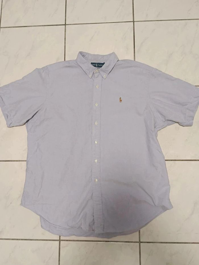 Chemise Ralph Lauren bleu clair – Taille XXL (Classic Fit – manches courtes) - photo numéro 7