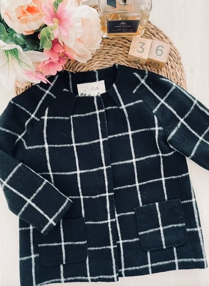 Manteau à carreaux