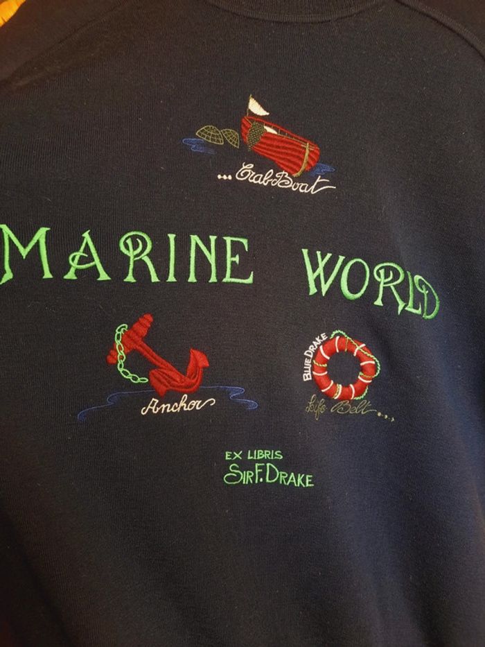 Pull Marin vintage L/XL - photo numéro 3