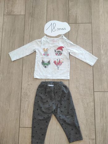 Ensemble de Noël mixte 18 mois