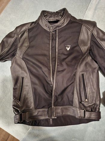 Veste moto 3 couches+protection dorsal intégré