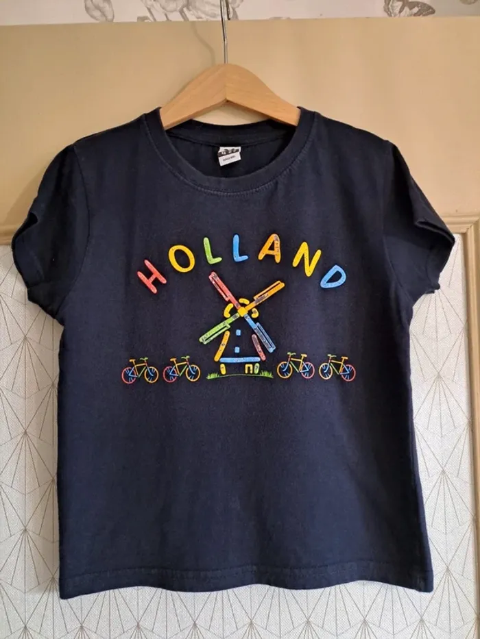 T-shirt garçon 5-6 ans roly dessin craquelé prix mini