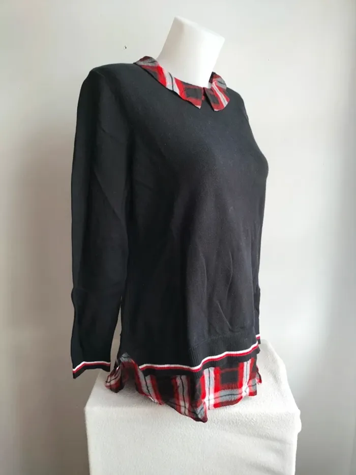 Pull Femmes Col Chemise - Tommy Hilfiger - Taille L - photo numéro 3