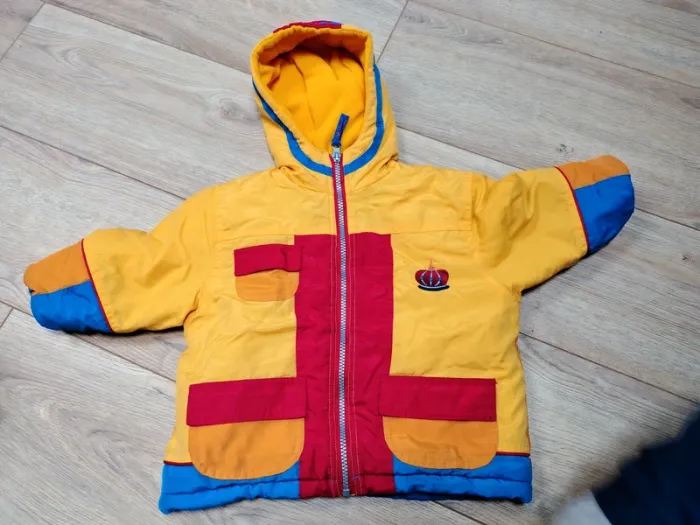 Veste manteau de ski à capuche pour bébé fille. Plusieures poche Doublure polaire Anti-boulochage