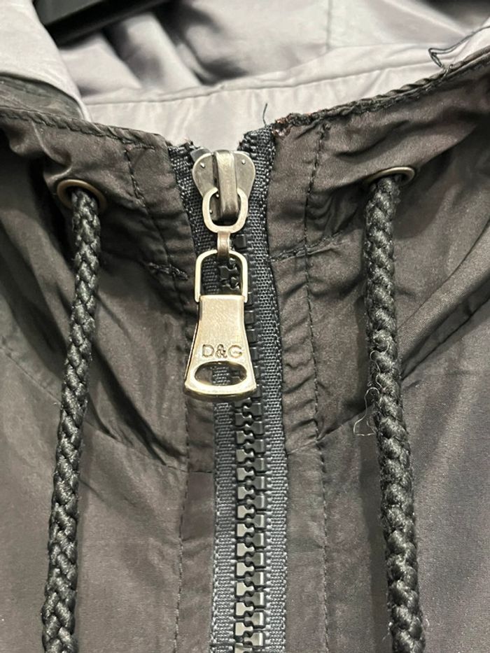 Veste coupe vent imperméable homme Dolce & Gabbana M 38 noir capuche - photo numéro 6