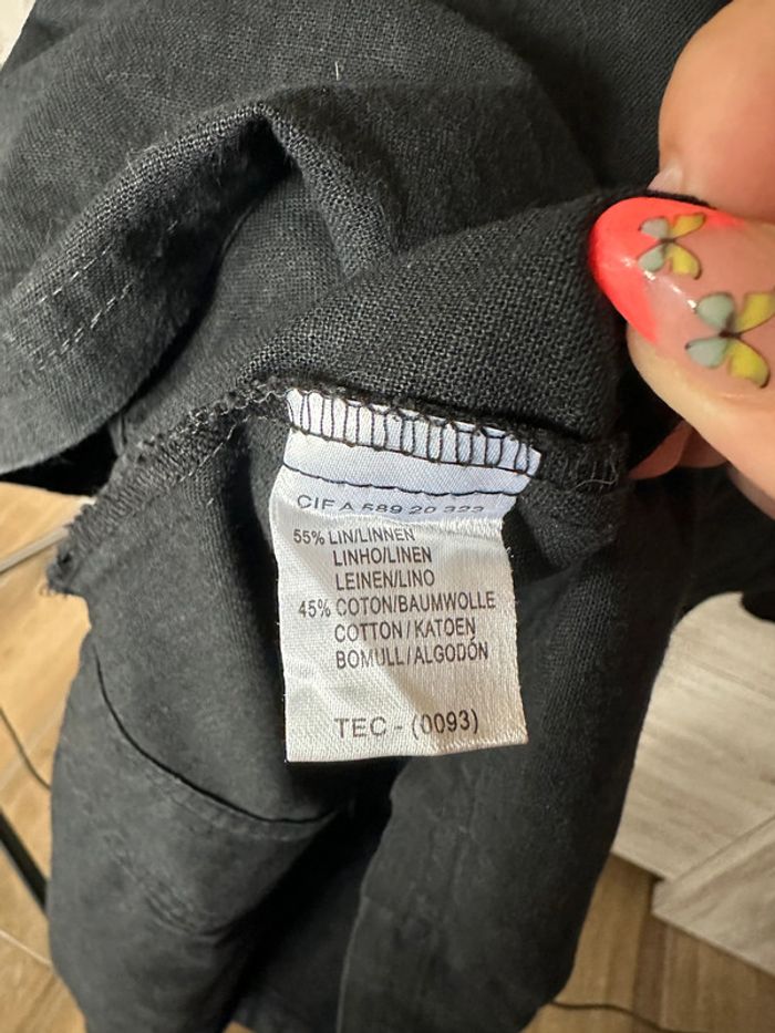 Chemise saharienne en lin - Taille 46 - photo numéro 7