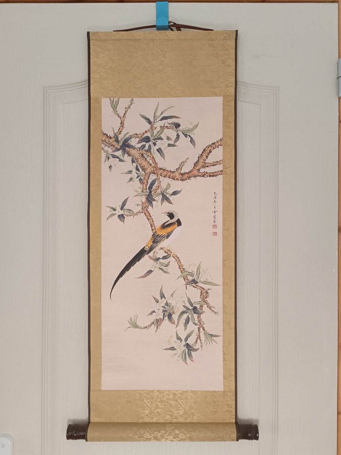 Tableau Peinture chinoise oiseaux et fleur