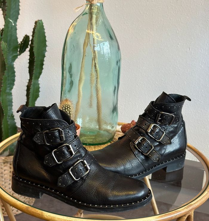 Bottines en cuir modèle Franilla, taille 37 - Minelli