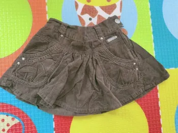 Jupe velours Kidkanai 18 mois