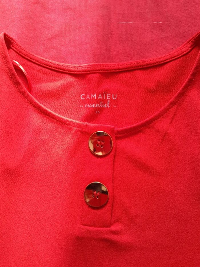 Tee shirt camaieu manches évasées - photo numéro 4