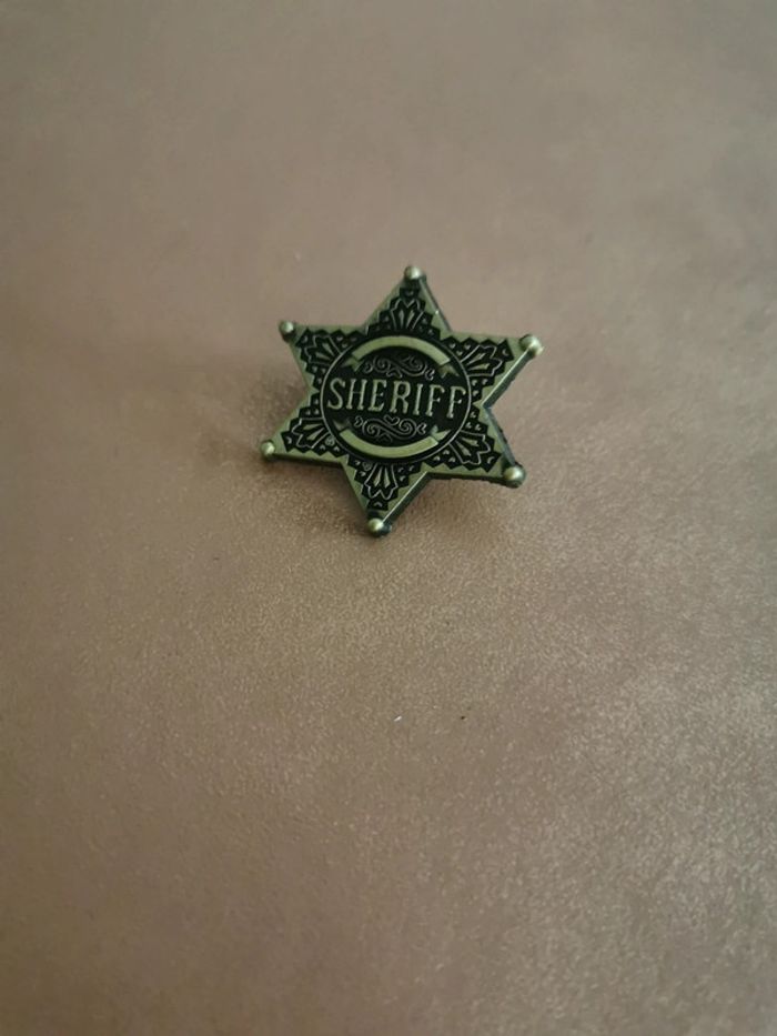 Broche de cowboy country sheriff