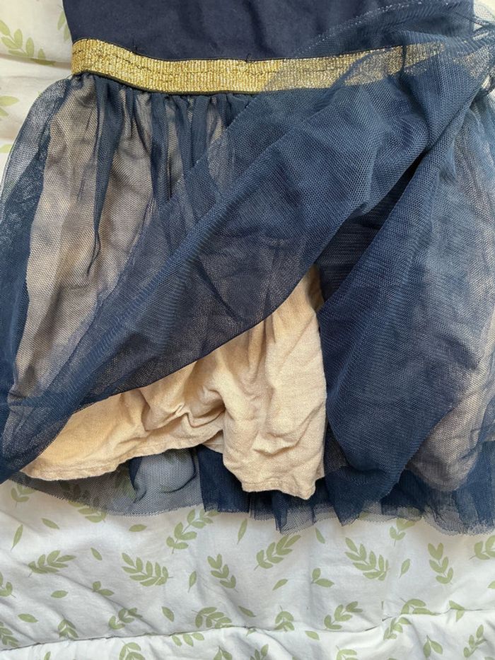 robe sans manches marine et doré avec tutu 2 ans u tout petits - photo numéro 6